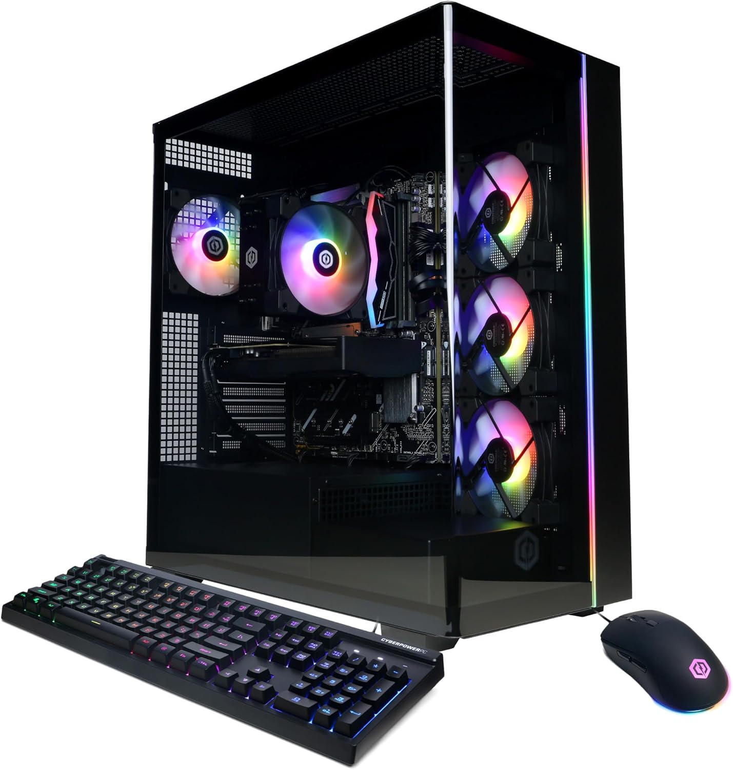 CyberPowerPC Gamer Master Gaming PC, AMD Ryzen 7 8700F 4.1GHz, GeForce RTX 5060 Ti 8GB, 16GB DDR5, 1TB PCIe 4.0 SSD, WiFi Ready & Windows 11 Home (GMA2900A2)