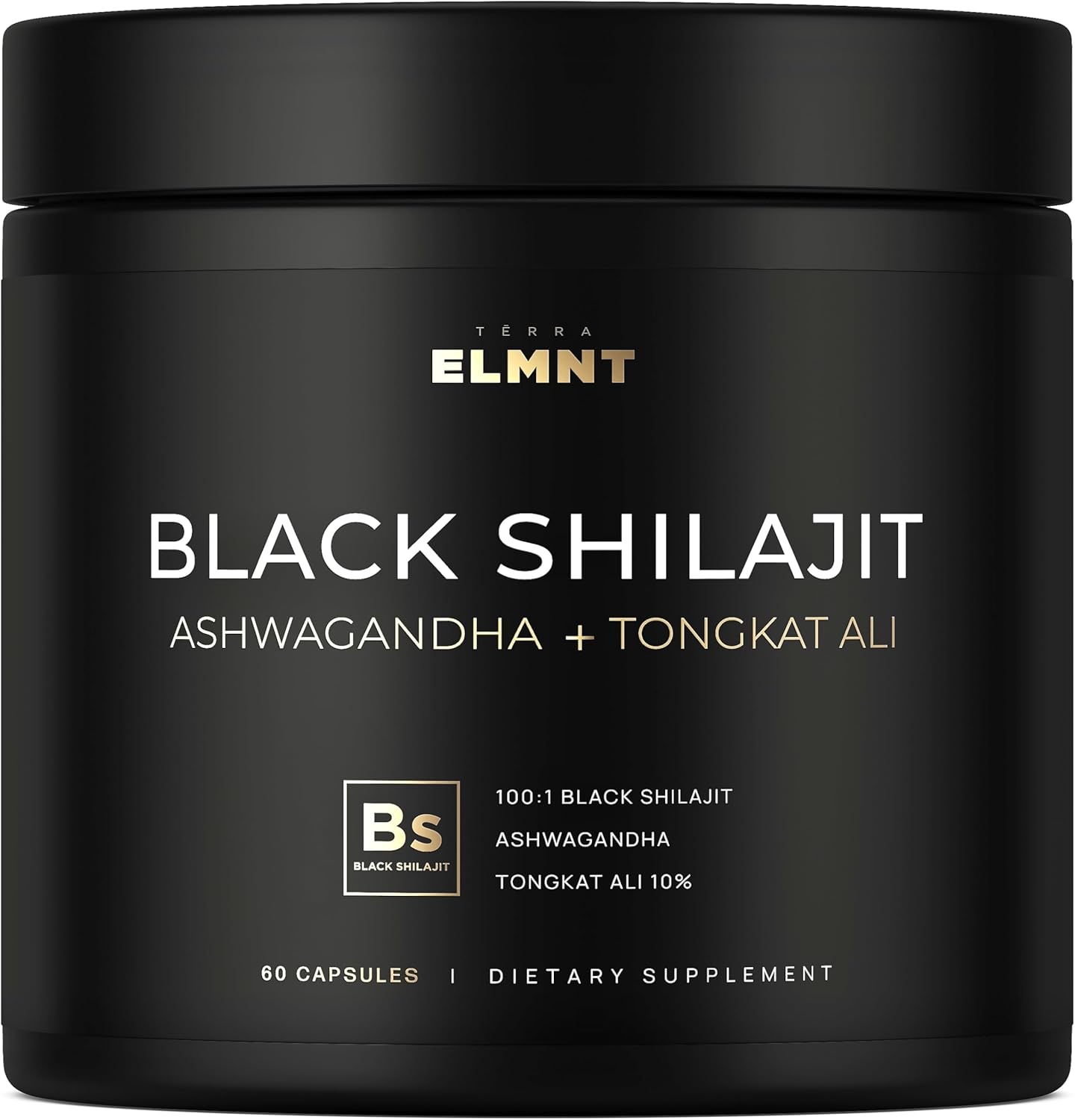 103,800mg Black Shilajit for Men 100x Strength w. Ashwagandha & Tongkat Ali 10% Extract - Ultra Pure Himalayan Shilajit Capsules 60% Fulvic Acid - Energy, Stamina & Performance Mens Health Supplement