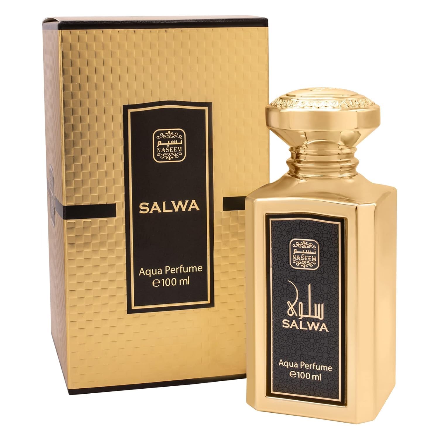 NASEEM Salwa Aqua Eau De Parfum - Alcohol Free Long Lasting Arabian Perfume For Men's (3.3 Fl Oz)