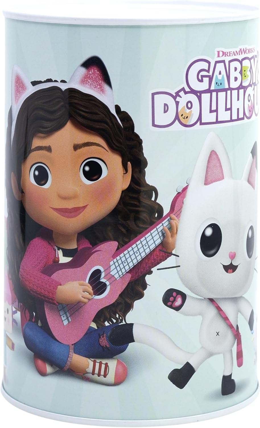 Gabby's dollhouse Money Box Piggy Bank, Metal, Break to Open