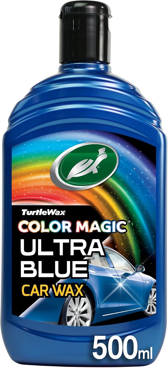 Turtle Wax 52709 Color Magic Car Paintwork Polish Restores Colour & Shine Blue 500ml