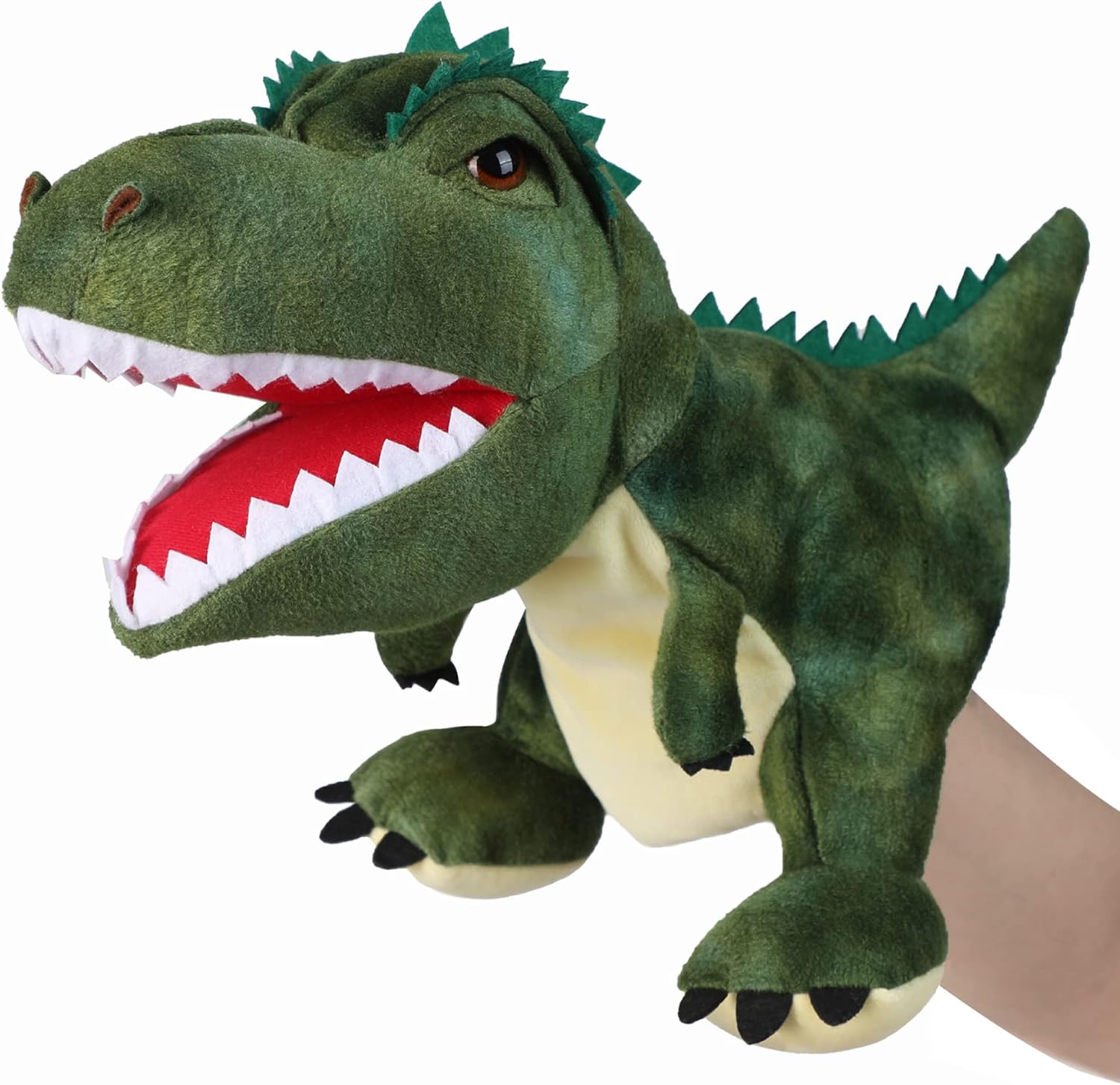 Hand Puppets Dinosaur Puppets for Kids, Dinosaur Toys for Boys Girls, Plush Dinosaur Stuffed Animal Story Toys Gifts for 3-6 Year Old Boy (T-Rex)