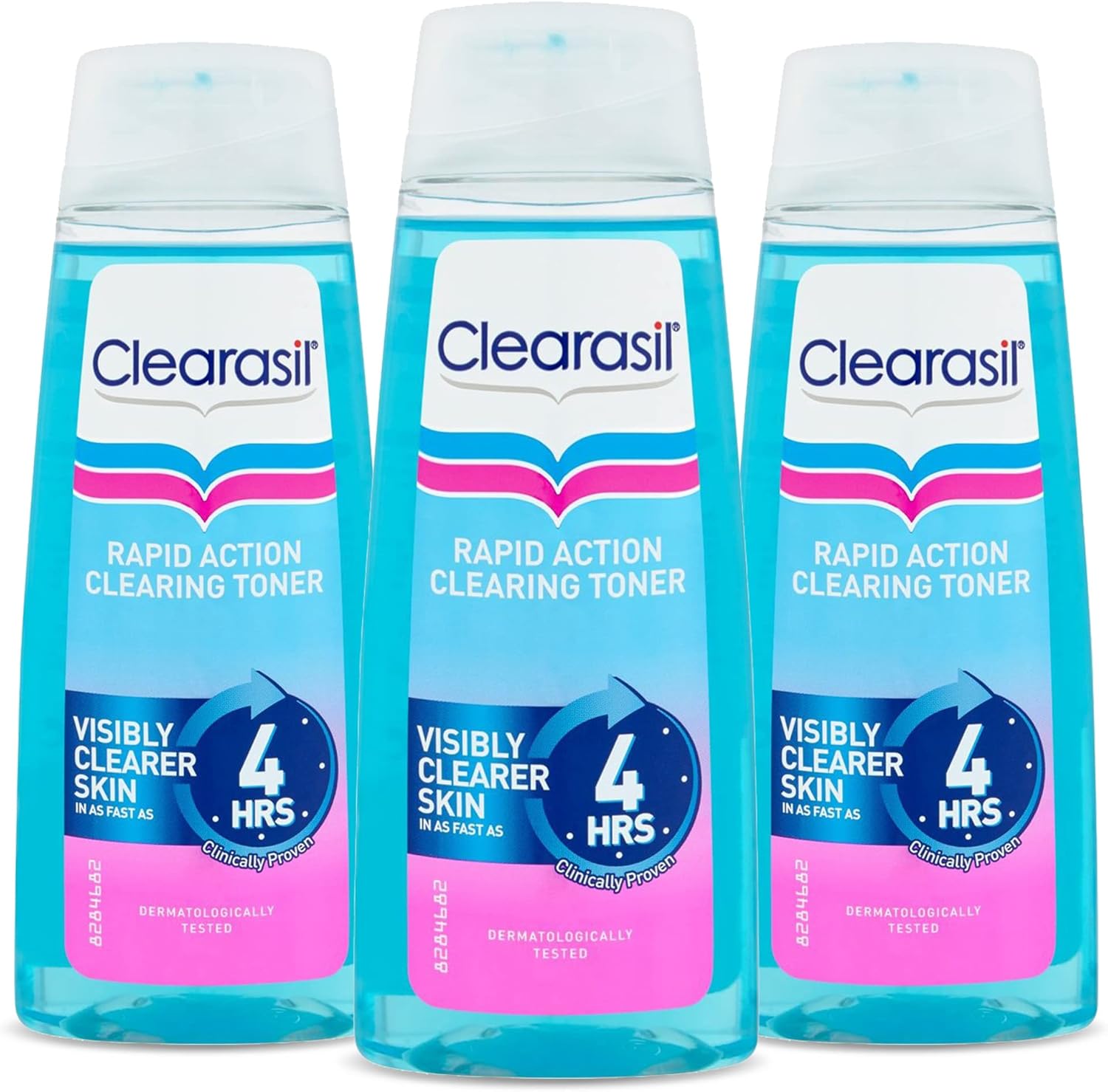 Clearasil Ultra Rapid Action Deep Pore Salicylic Acid Treatment Toner, Unclog Pores for A Visibly Clearer Skin, Remove Dirt & Spots, Pack of 3 x 200ml