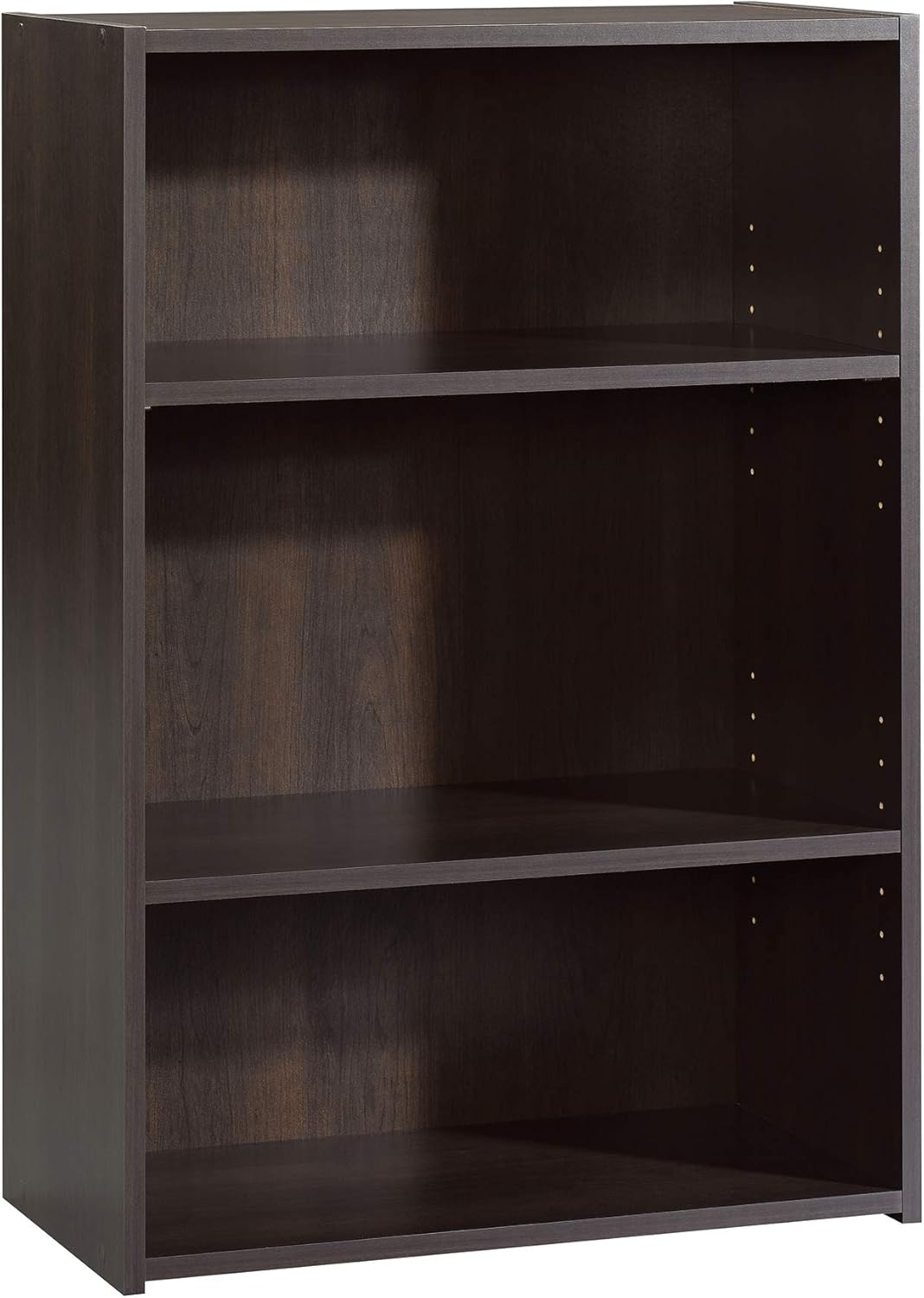 Sauder Beginnings 3 Bookcase/Book Shelf, L: 24.57" x W: 11.50" x H: 35.28", Cinnamon Cherry