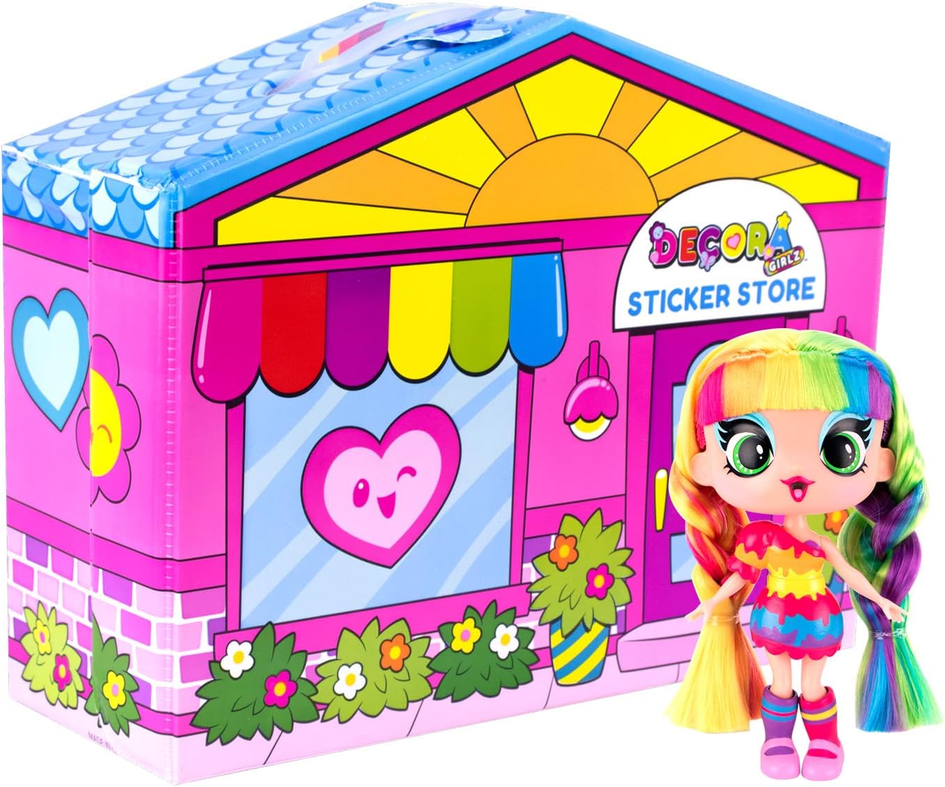 Sticker Store Decora Girlz Playset with 5" Doll