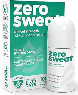 ZeroSweat Antiperspirant Deodorant | Clinical Strength Hyperhidrosis Treatment - Reduces Armpit Sweat 1.2 Fl.Oz (1 Pack)