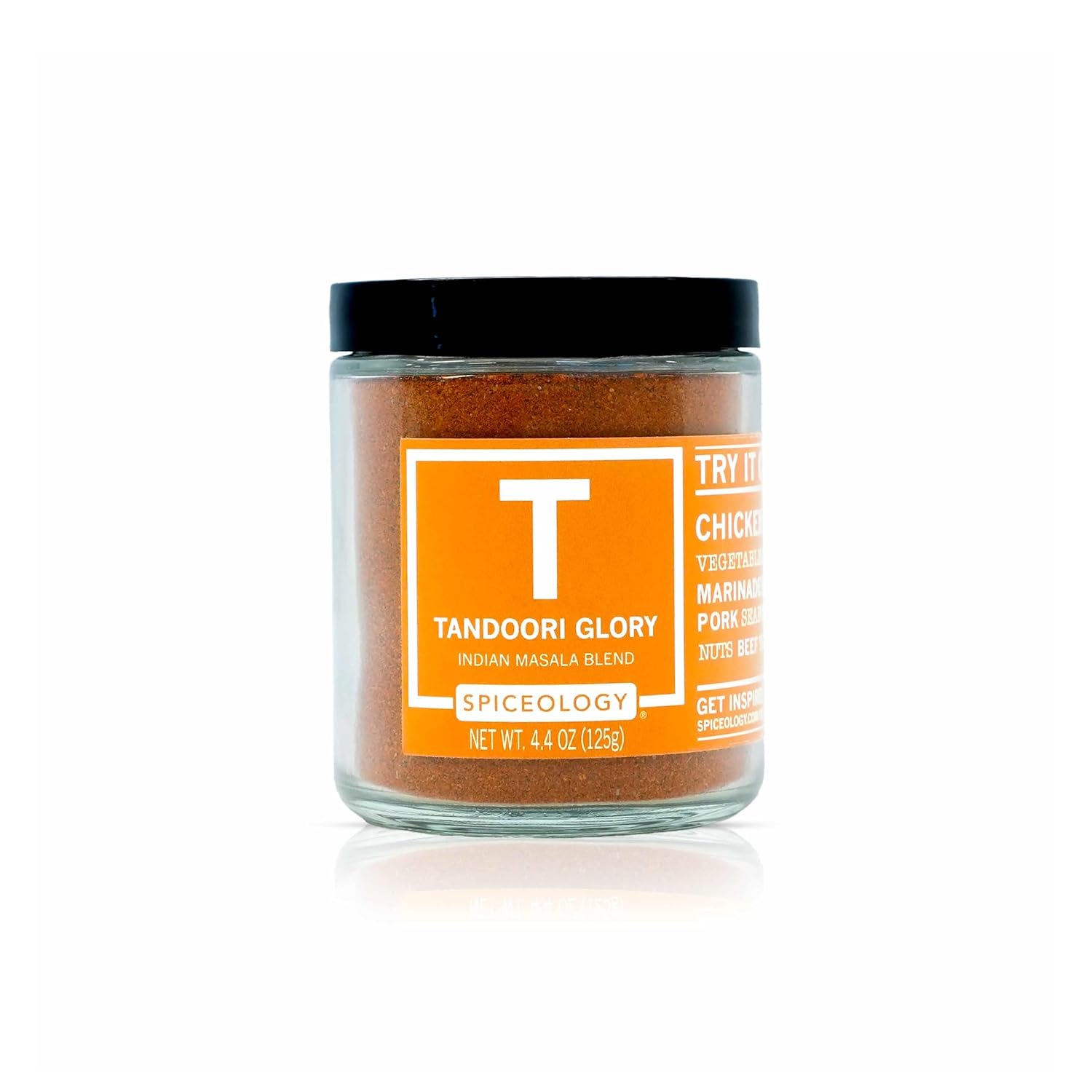 Spiceology - Tandoori Glory - Indian Masala Blend - Curry Spices and Seasonings - Use On: Chicken, Vegetables, Lamb, Marinades, Pork, Seafood, Nuts, Beef, Tofu - 4.4 oz