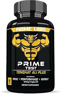 Prime Labs Tongkat Ali for Men - Plus Organic Black Maca Root - Enhanced Performance - Renewed Vitality - Tongkat Ali Extract, Maca Root Powder, Tribulus Terrestris - 60 Capsules