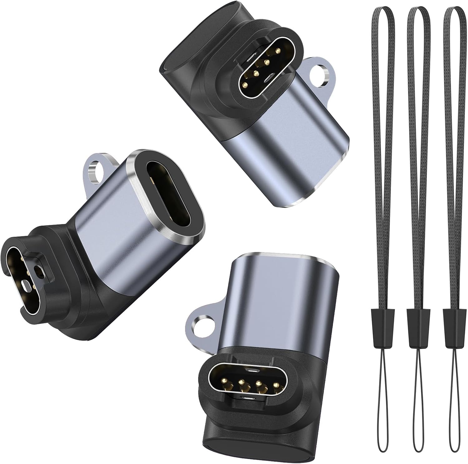 USB C Charger Adapter for Garmin Watch 3 Pack,Type-C Garmin Charging Cable Converter for Fenix E 8 7 6 5 X S Pro Solar,Forerunner 965 955 265 245 165 55,Venu SQ 3S,Instinct,Vivoactive 6 5,Epix,Quatix