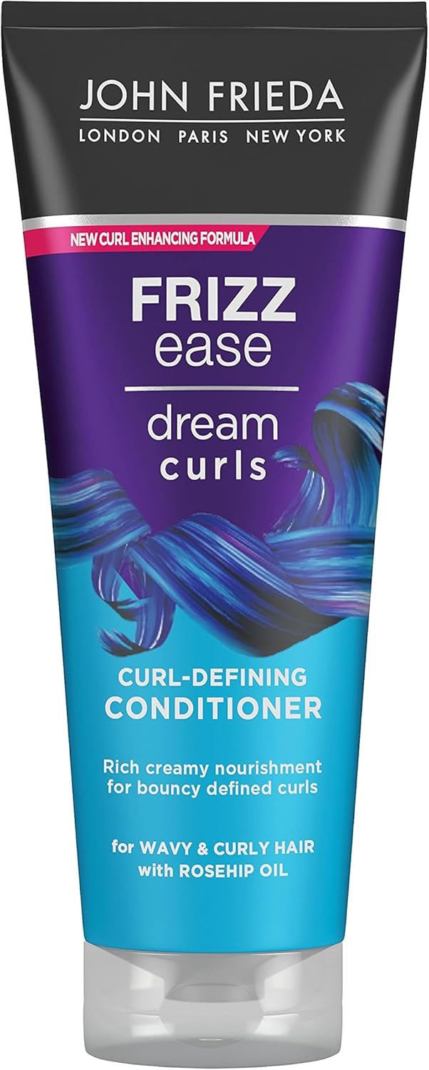 John Frieda Frizz Ease Dream Curls Curl-Defining Conditioner 250ml, Anti-Frizz Conditioner Curly And Wavy Hair