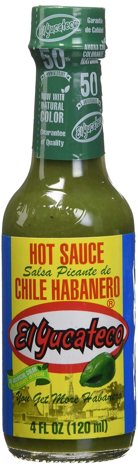 El Yucateco Green Habanero Hot Sauce, 4 oz