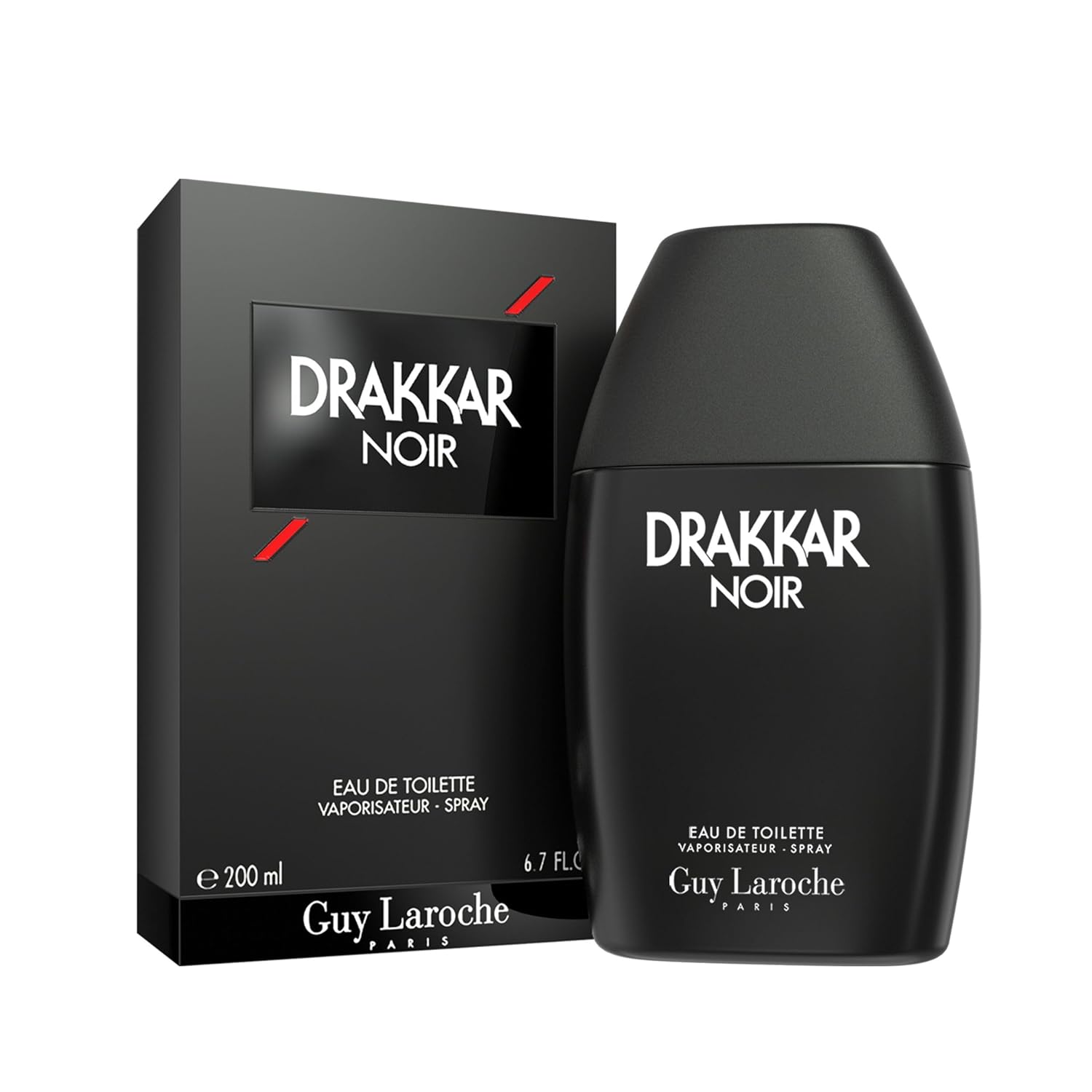 Guy Laroche Drakkar Noir, Iconic Designer Fragrance, Intense & Powerful Eau de Toilette, Fougere Blend & Aromatic Spices, Long Lasting Mens Cologne, Day and Evening Scent