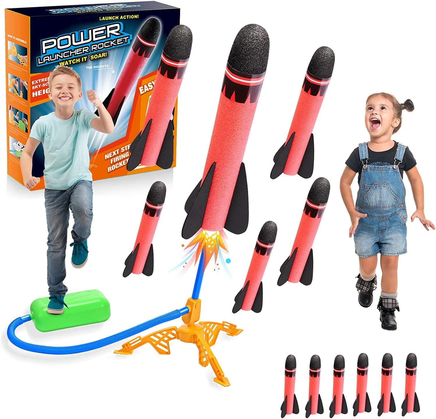 Anginne Toys for 3-12 Years Old Boys, Outdoor Garden Toys for Toddlers Age 3-7 Games Girls Gifts Age 3-9 Year Old Boys Birthday Presents Rockets Kits