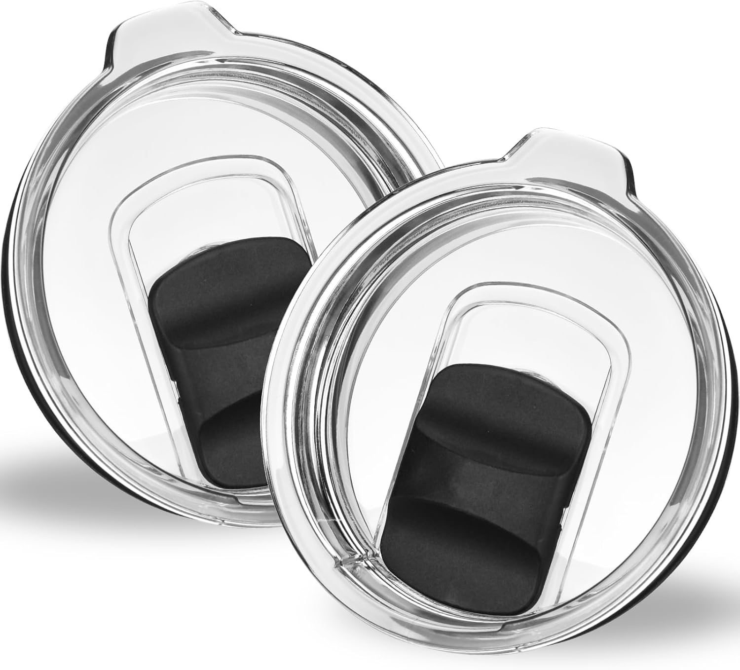 Tumbler Lids for Yeti, 2 Pack 20 oz Magnetic Replacement Covers for 20 oz Tumbler, 16 oz Pints, 10/24 oz Mug, 10 oz Lowball, for Ozark Trail, Old Style Rtic