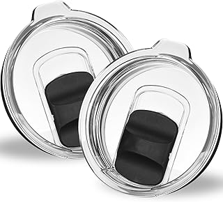 Tumbler Lids for Yeti, 2 Pack 20 oz Magnetic Replacement Covers for 20 oz Tumbler, 16 oz Pints, 10/24 oz Mug, 10 oz Lowball, for Ozark Trail, Old Style Rtic