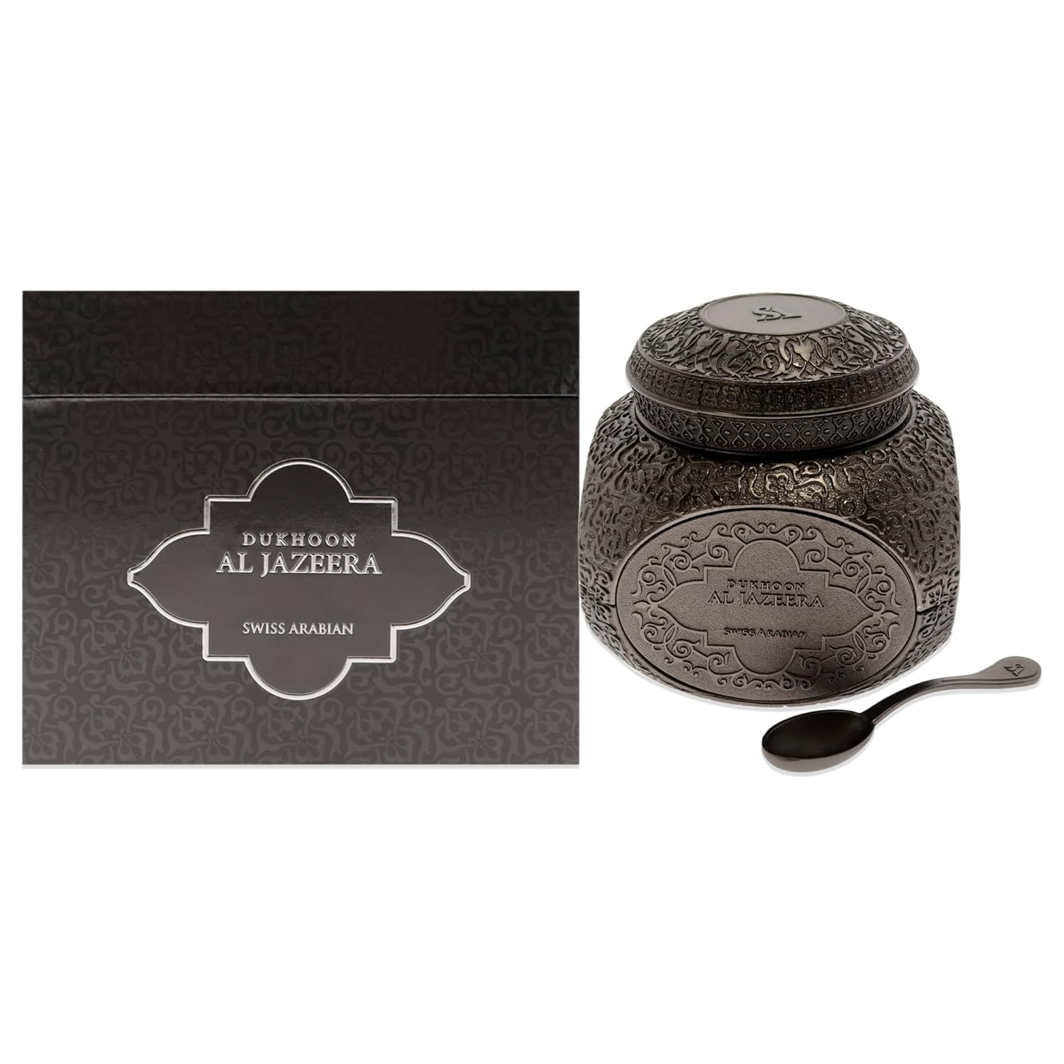 SWISS ARABIAN Dukhoon Al Jazeera - Luxury Products from Dubai - Lasting, Addictive Home Fragrance Powder Incense - Give Your Home A Seductive Signature Aroma - The Luxurious Scent of Arabia - 2.4 Oz