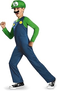 Disguise Nintendo Super Mario Brothers Luigi Classic Boys Costume