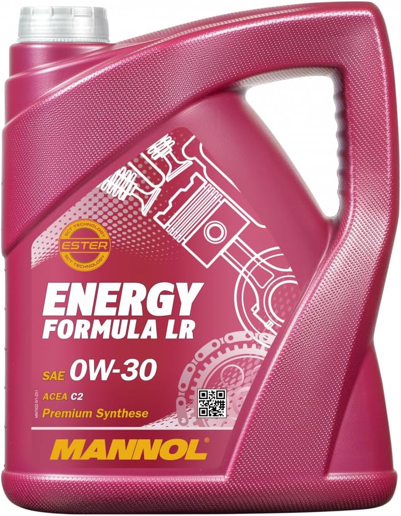 Mannol 5 Litre Energy Formula LR 0W-30 Engine Oil 7922 ACEA C2 Fully Synthetic Ester Technology