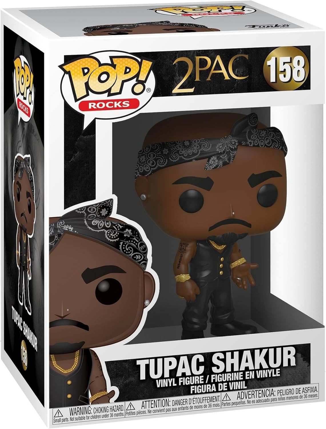 Funko POP! Rocks Tupac - Collectable Vinyl Figure - Gift Idea - Official Merchandise - Toys for Kids & Adults - Music Fans - Model Figure for Collectors and Display