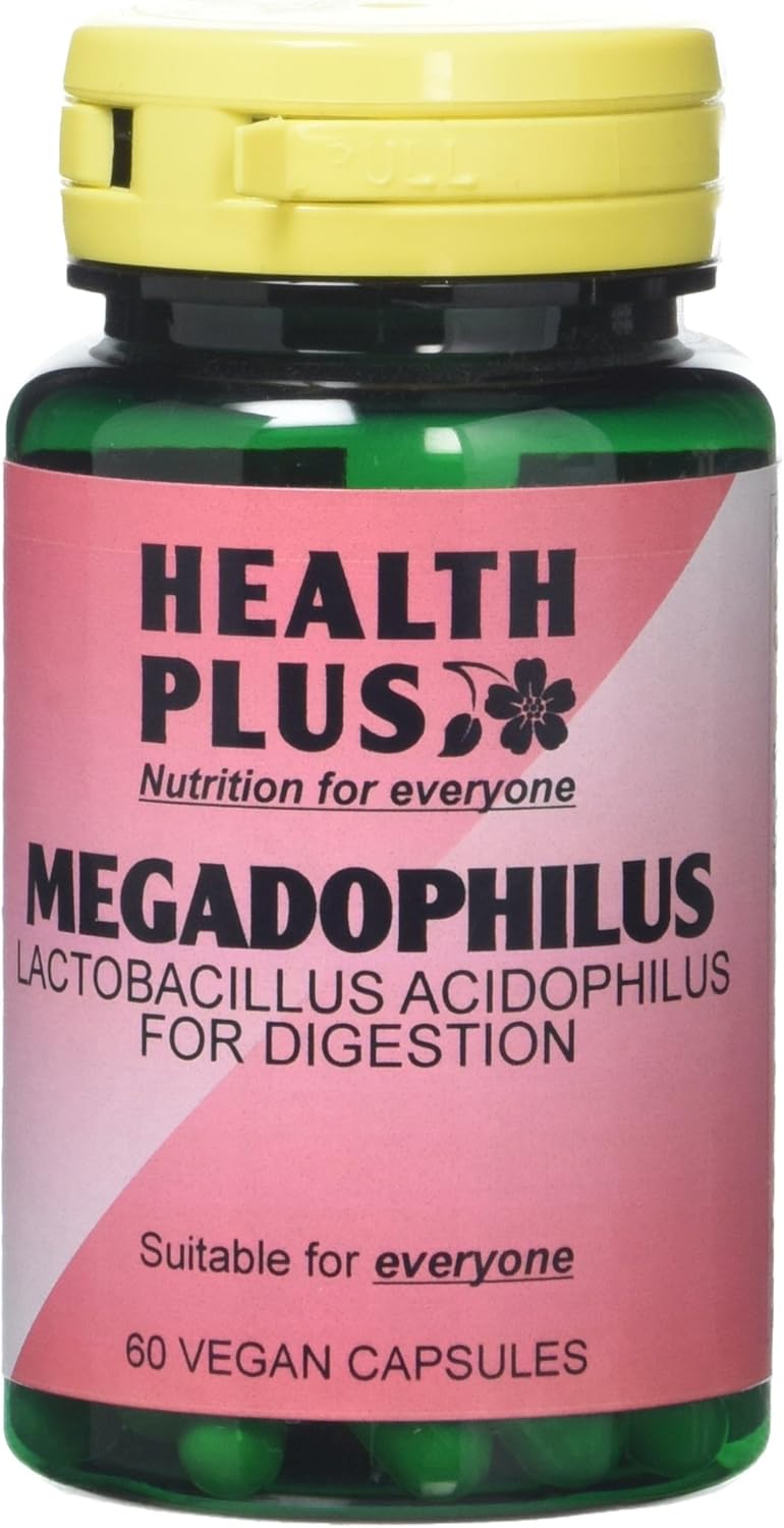 Health Plus Megadophilus 1 Billion + Probiotic Digestive Health Supplement - 60 Capsules