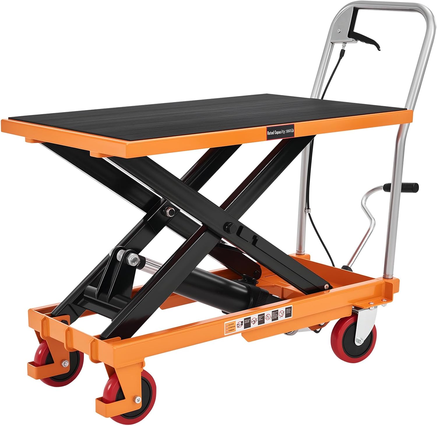SPECRAFT 550 Lbs Hydraulic Lift Table Cart