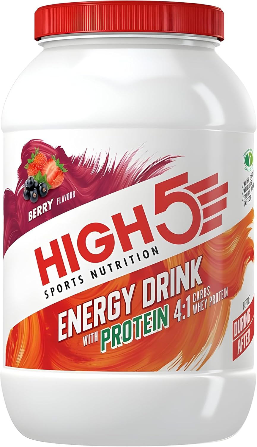 HIGH5 Energy Drink With Protein Blend of Carbohydrates Protein & Electrolytes (Berry, 1.6kg)
