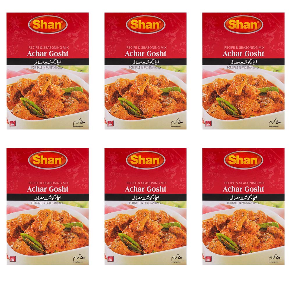 Shans Achar Gosht Masala 50g - Pack of (6)