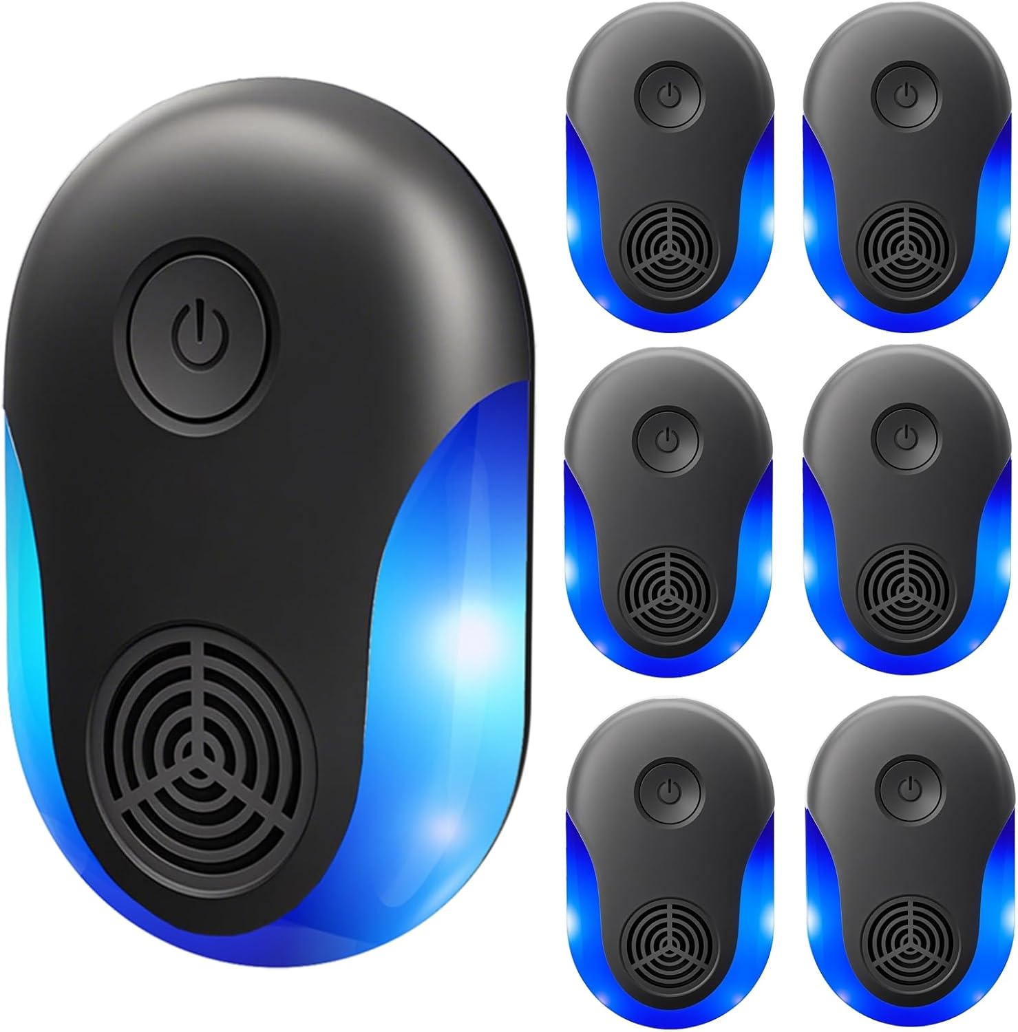 2025 Upgraded Ultrasonic Repeller 6 Pack, Indoor Ultrasonic and Repellent for Pest Insect, Roach, Rodent, Mouse, Bugs, Ant, Mosquito, Mice, Spider, Electronic Plug in Pest Control