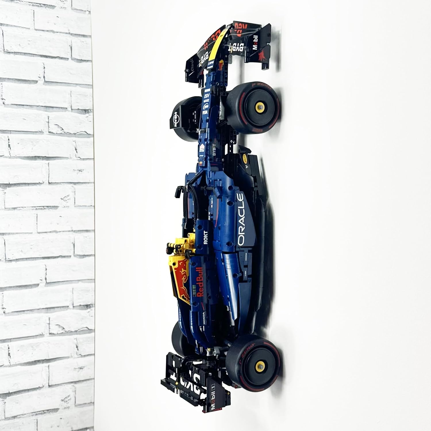 Brick Nest Vertical Wall mount Compatible with Lego Red Bull RB20 F1 Car 42206 Secure Display Bracket