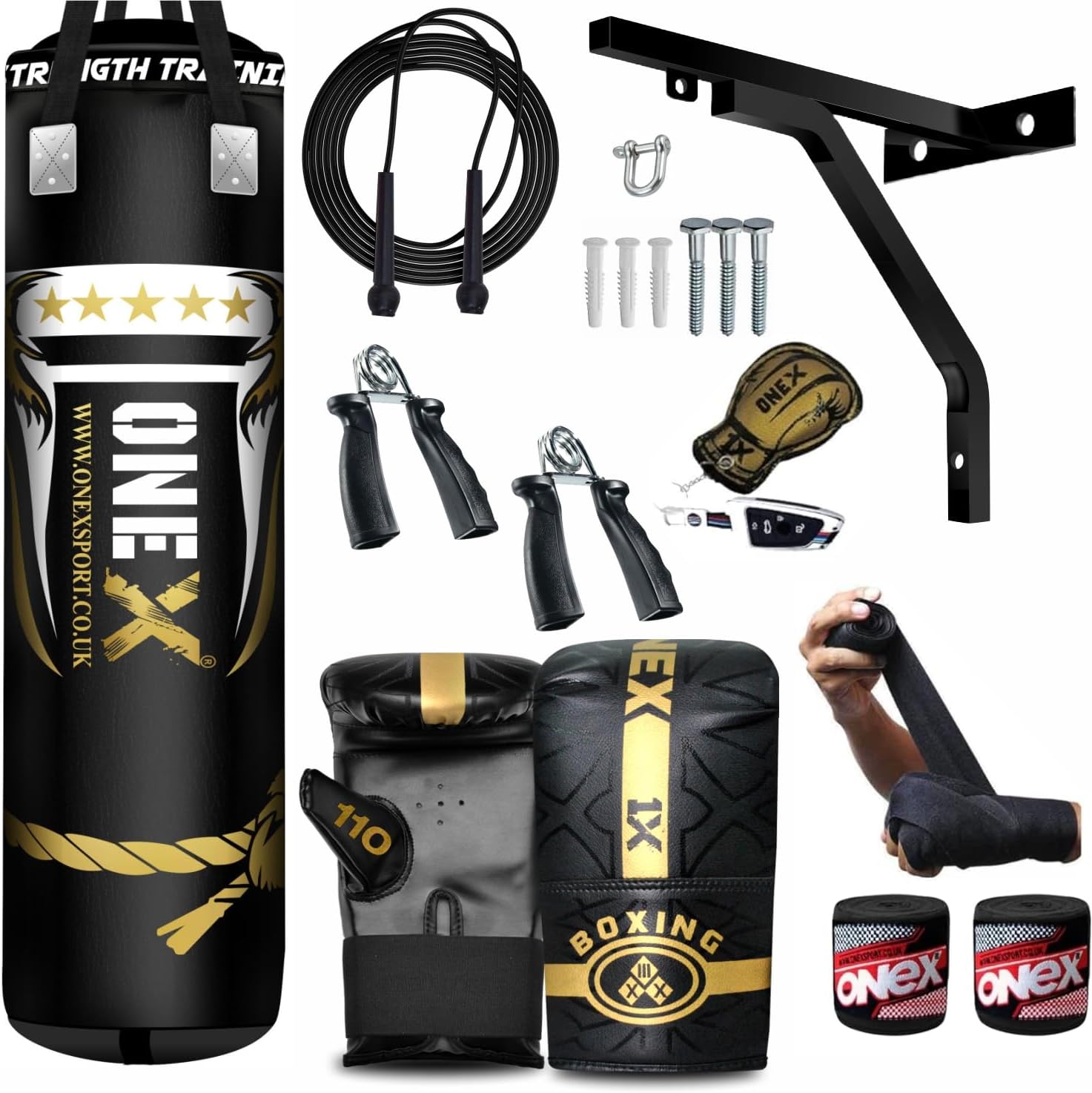 Boxing bag heavy duty punching bag Filled 4ft 5ft set, punch bag Kickboxing MMA Grappling Muay Thai Karate BJJ best punch bags equipment for Indoor or Outdoor boxing Training