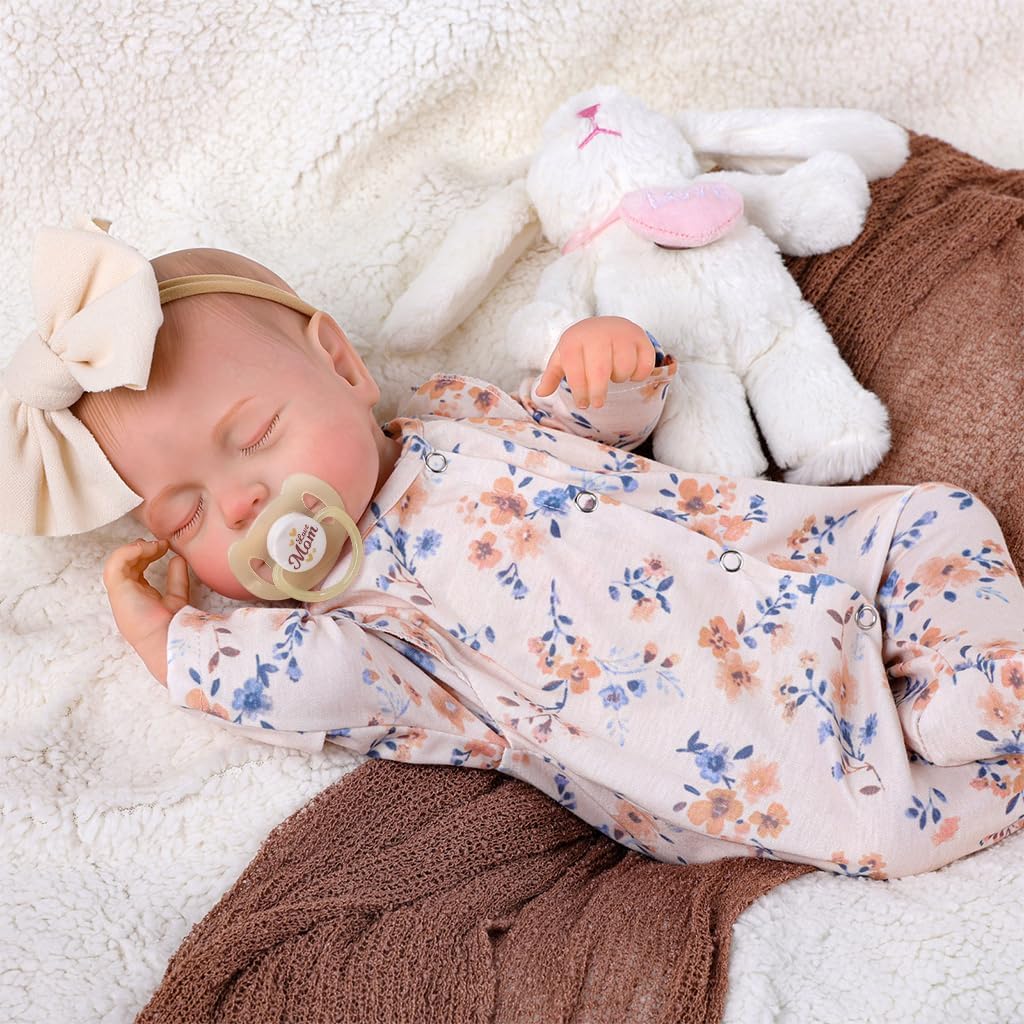 BABESIDE Lifelike Reborn Baby Dolls - 20 Inch-Soft Body Realistic-Newborn Baby Dolls Sleeping Girl Real Life Dolls with Clothes and Toy Accessories for Kids Age 3+