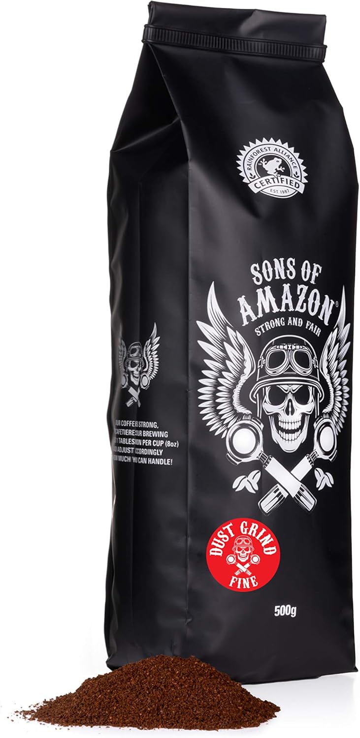 Sons of Amazon - 500g | EXTREMLEY Strong Premium Coffee | UK's Strongest | Dust Grind