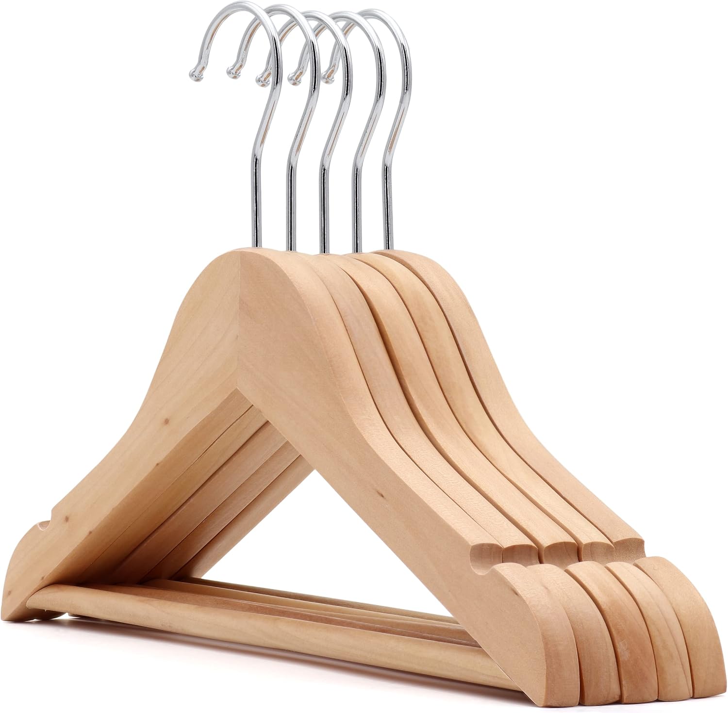 The Hanger Store 20 Childrens Wooden Coat Hangers, For Baby & Toddler Clothes - Choose Colour