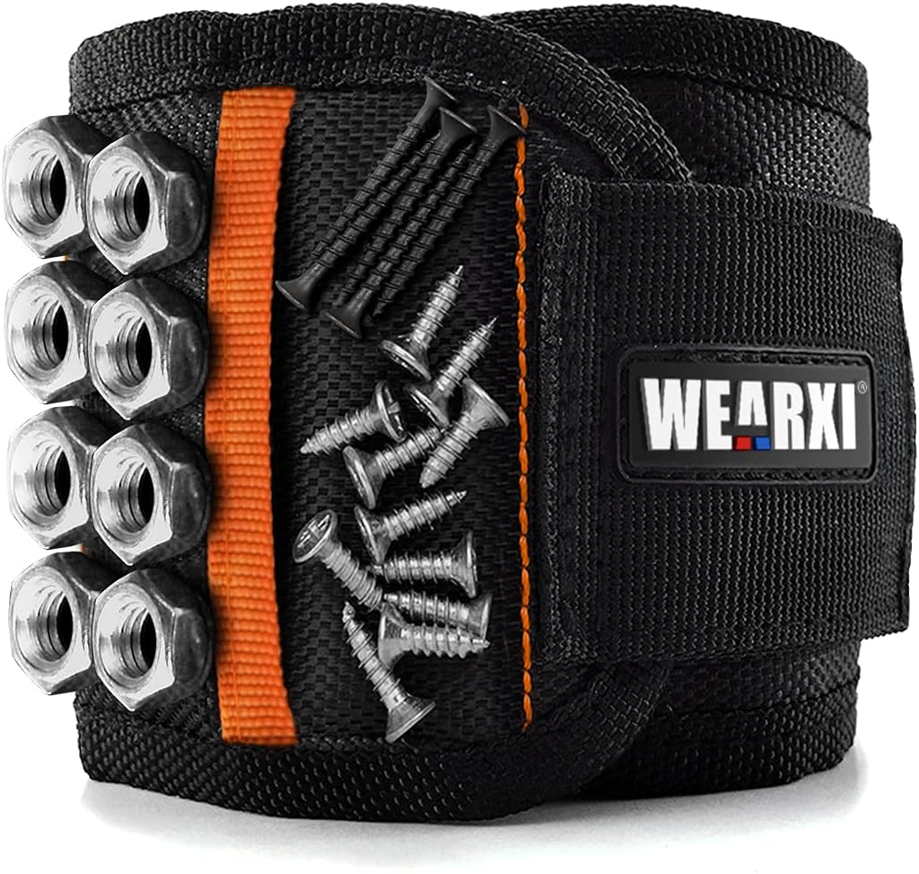 WEARXI Gifts for Men, Magnetic Wristbands for Men Tools, Mens Gifts for Dad, Presents for Men, Birthday Gifts for Men, Gadgets for Men Gifts for Men Who Have Everything, Mens Gifts for Christmas