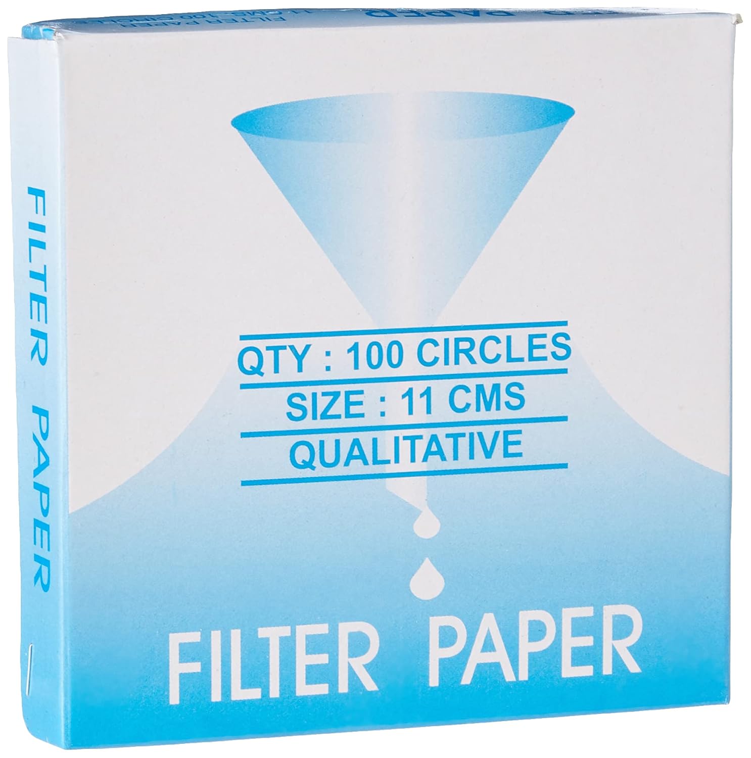 KING SCIENTIFIC Laboratory Filter Paper 110MM, Paper, 100 Pieces