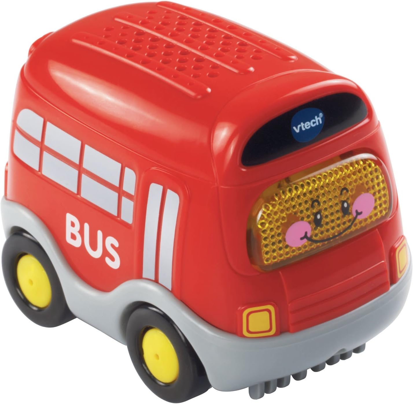 VTech Toot-Toot Drivers Bus, Toy Car for 1 Year Old, Pretend Play Vehicle with Lights & Sounds, Interactive Toddlers Toy 12 Months, 2, 3, 4 +, English Version,Red