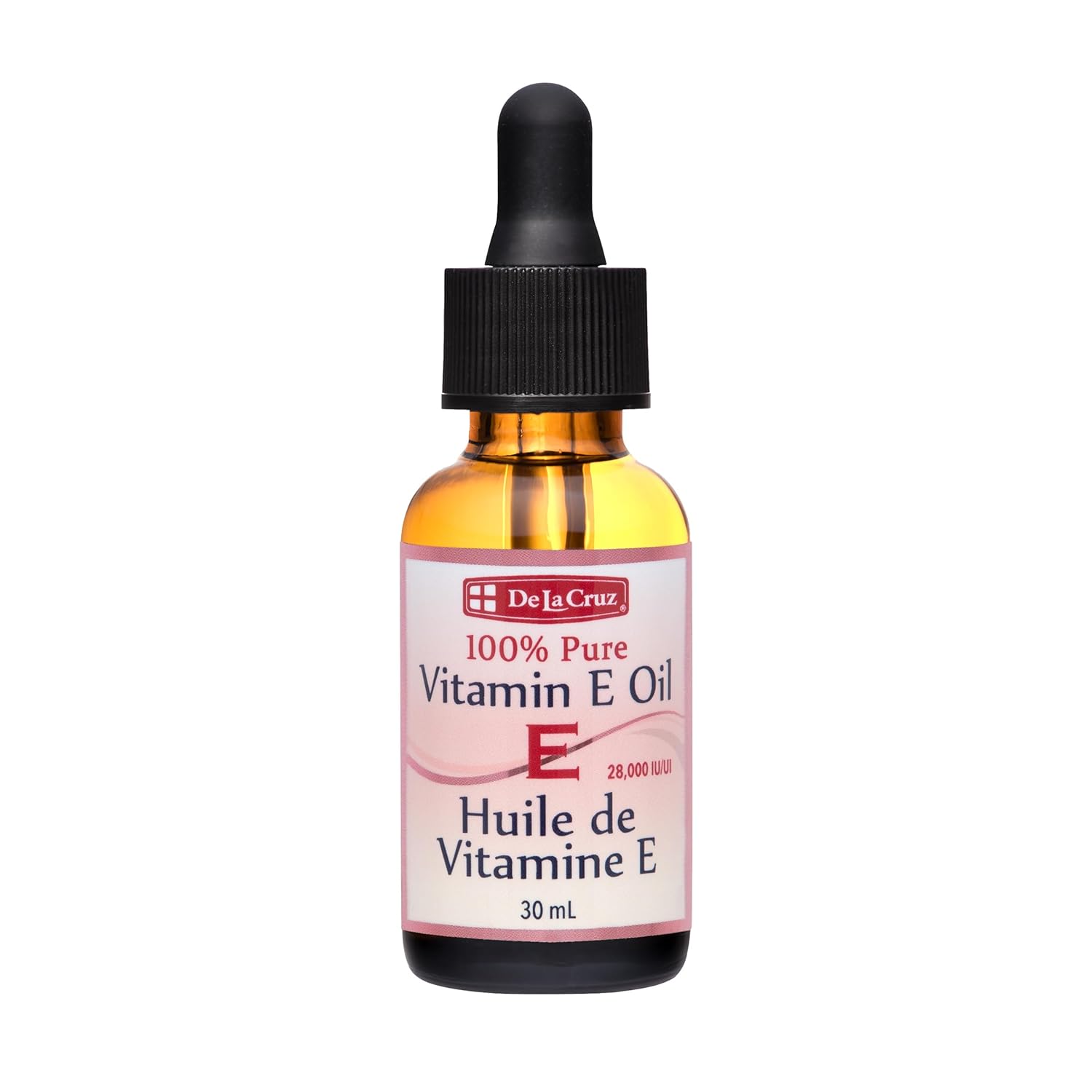 De La Cruz Vitamin E Oil for Face 28,000 IU - No Preservatives, Artificial Colors or Fragrances, Made in USA 1 FL. OZ.