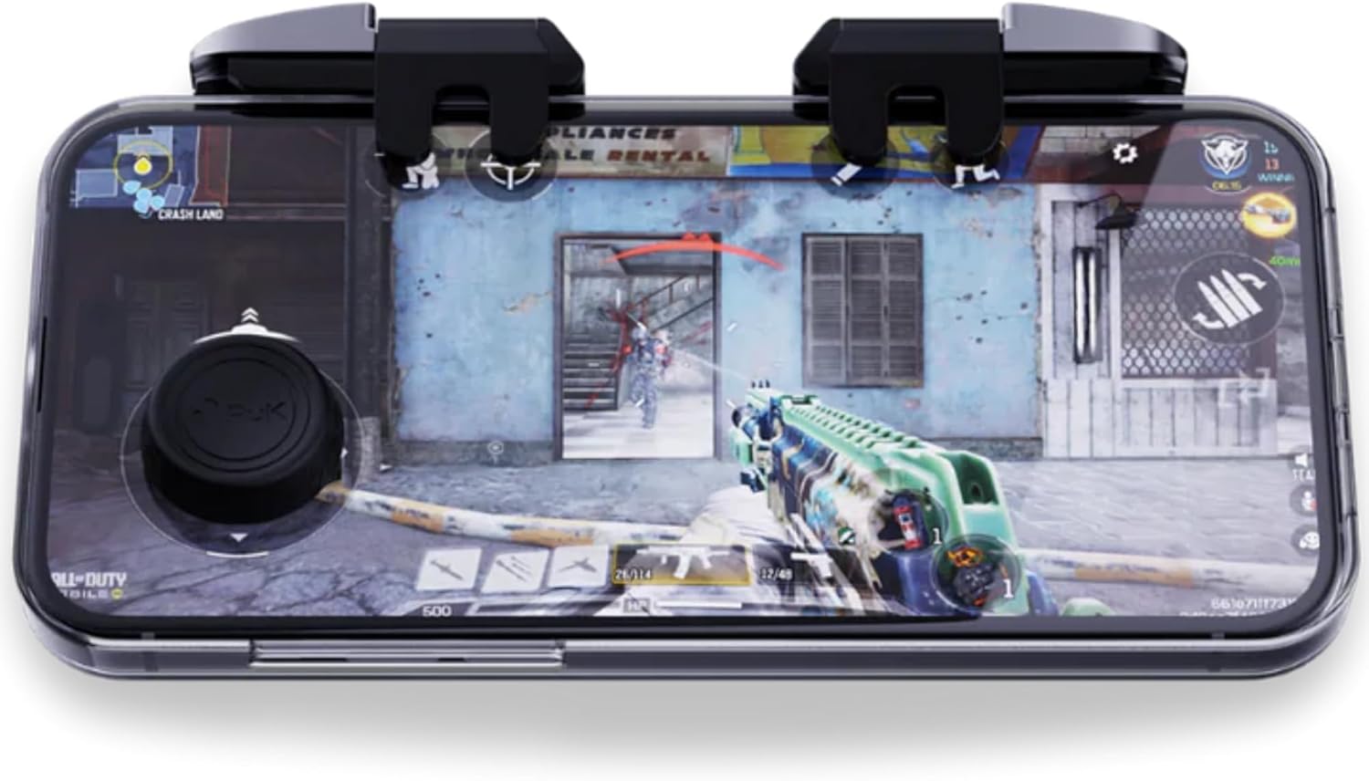 PuK Pathfinder Kit Mobile Gaming Controller Alternative - Includes The PuK Magnetic Phone Joystick, Mobile Gaming Triggers, and Portable Zipcase for Travel - Compatible with iOS and Android Devices