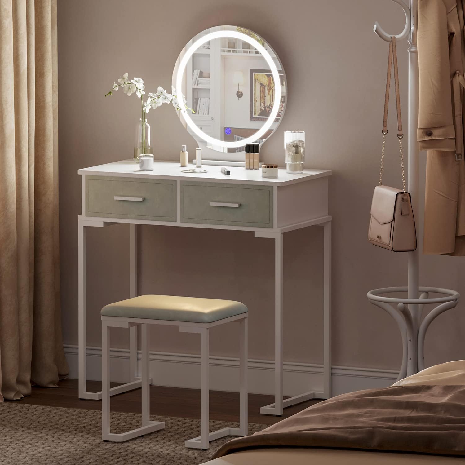 Jooli H dressing table (White 4)