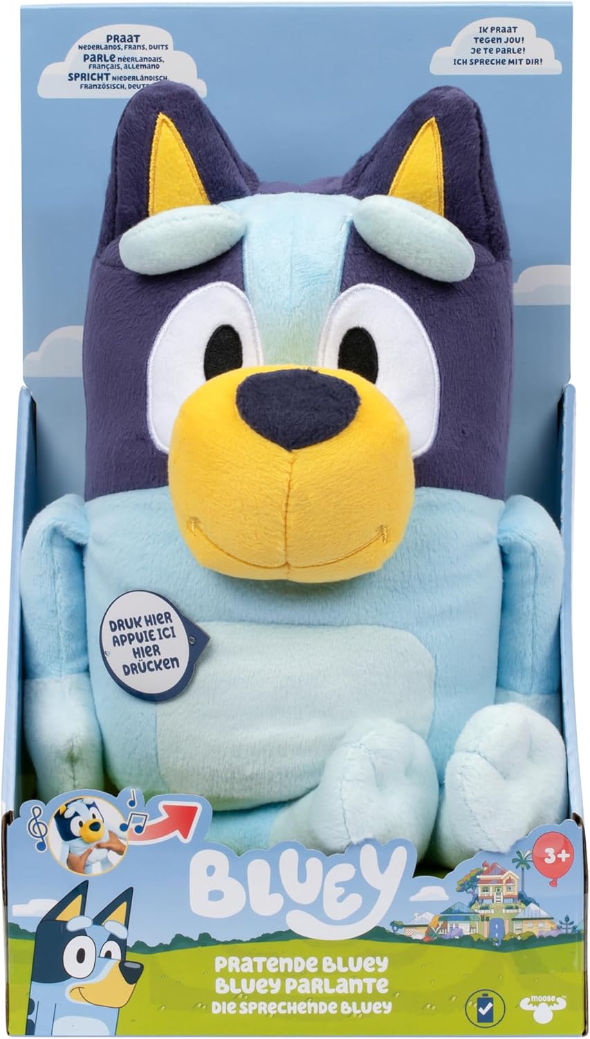 BlueY Moose Toys Talking Plush