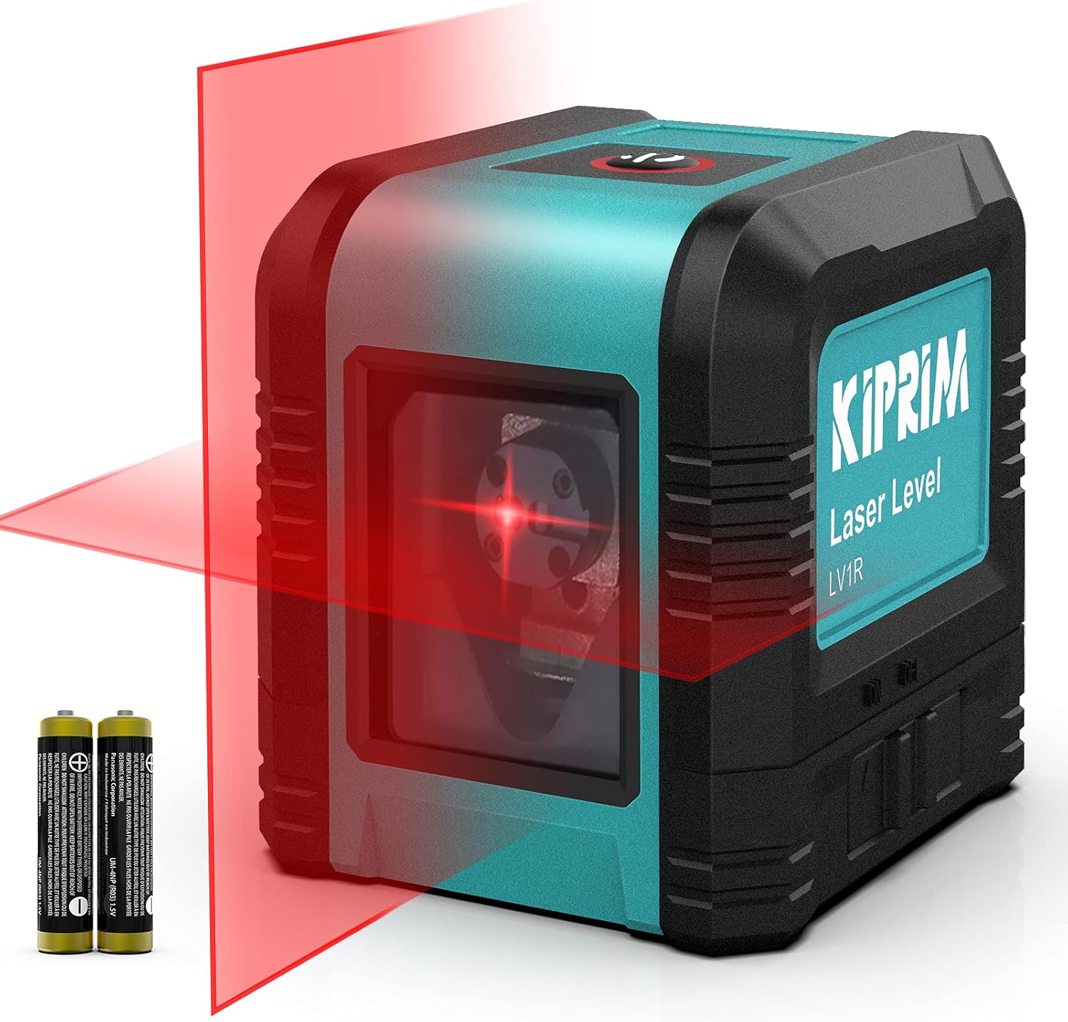 Kiprim Laser Level Self-Leveling Red Beam Horizontal and Vertical Cross-Line for Construction,Picture Hanging,Wall Writing Painting,Home Renovation,Floor Tile, Carrying Pouch, Battery Included