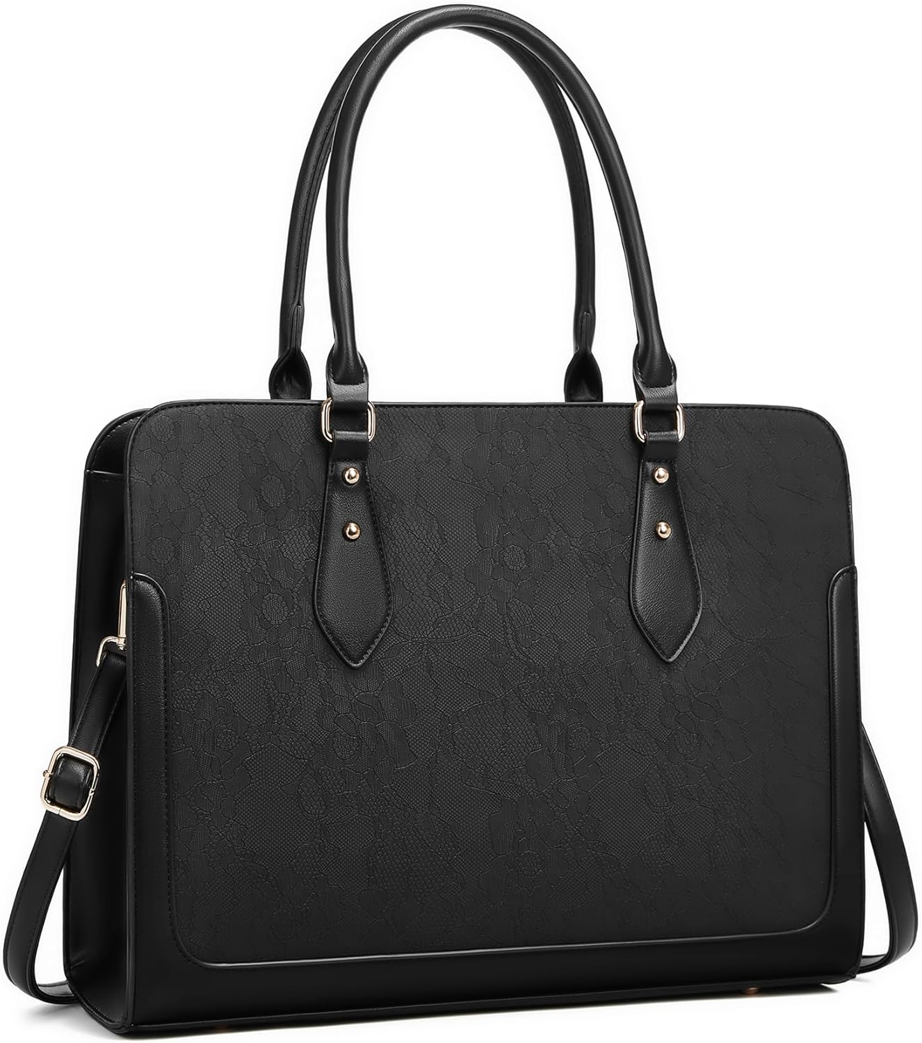 Laptop Bag for Women 15.6 Inch Work Tote Bag for Women,Leather Computer Bags Waterproof Tote Professional Briefcase,Large Capacity Business Office Bag for Work