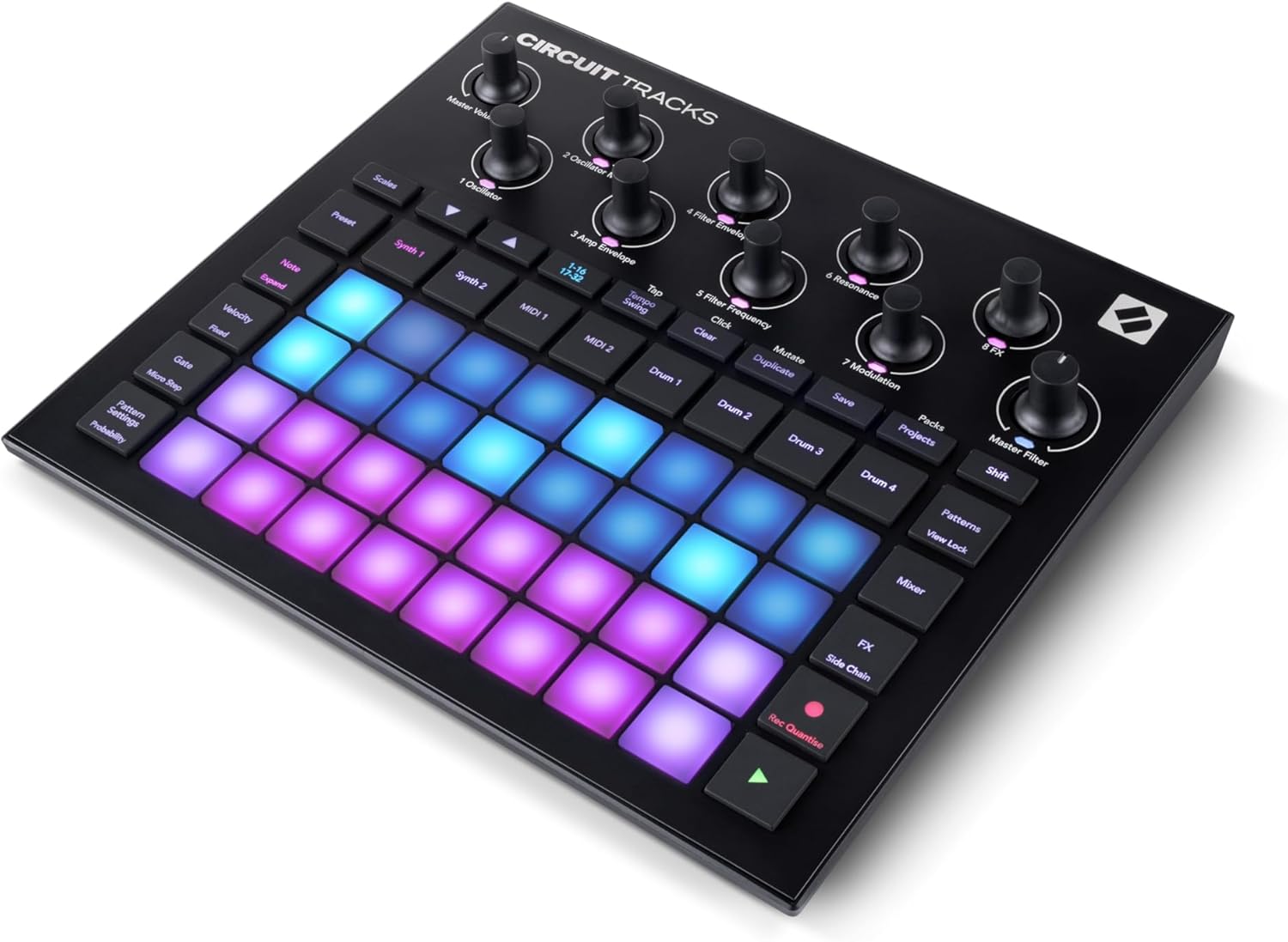 Novation Circuit Tracks: Groovebox Sequencer With Synth Tracks, MIDI Tracks And Drum Tracks Electronic Music Making