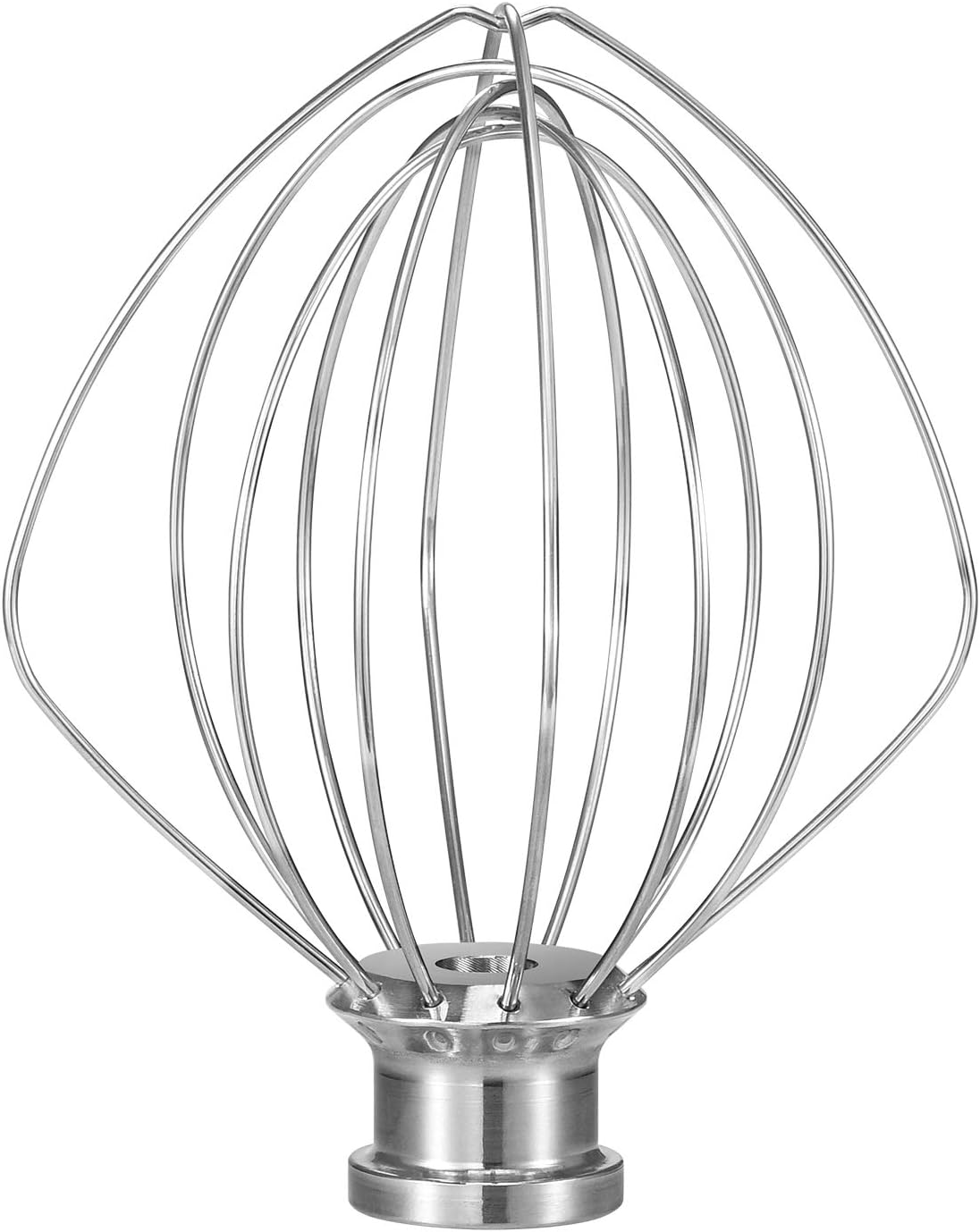 K45WW Dishwasher Safe Wire Whip Attachment 6 Wire Whisk Upgrade Real Stainless Steel Fits KitchenAid Tilt-Head Stand Mixer for Egg Heavy Cream Beater, Cakes Mayonnaise