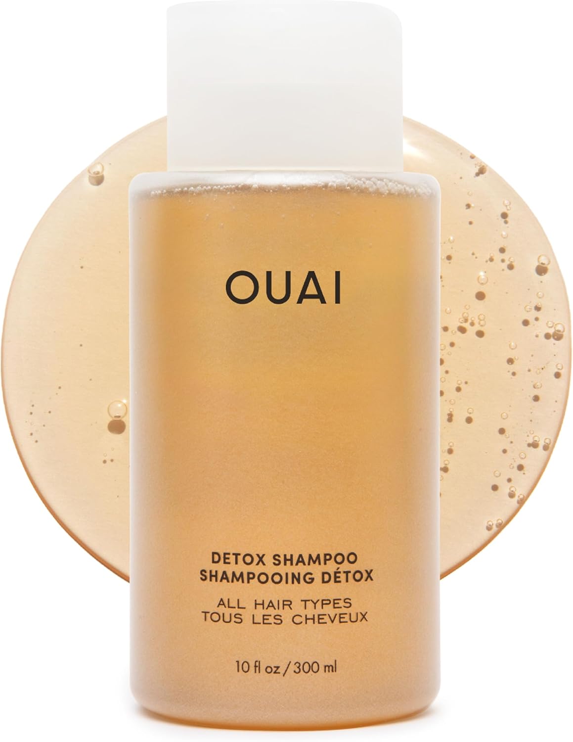 OUAI Detox Shampoo - Clarifying Shampoo for Build Up, Dirt, Oil, Product and Hard Water - Apple Cider Vinegar & Keratin for Clean, Refreshed Hair - Sulfate-Free Hair Care - 300ml