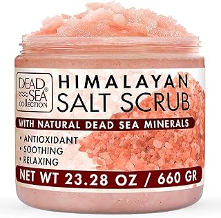 Dead Sea Collection Salt Body Scrub - Large 23.28 OZ - with Himalayan Salt, Pure Oils and Dead Sea Minerals