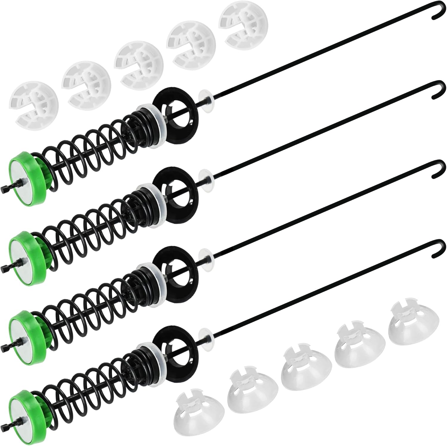 【2026 Upgraded】W11130362 WTW5000DW2 WTW5000DW3 WTW5000DW1 MVWX655DW1 MVWC565FW2 MVWC565FW1 Washer Suspension Rod Kit for Whirlpool Maytag Kenmore Washer - Replaces W10594080 W10735786 W10748956