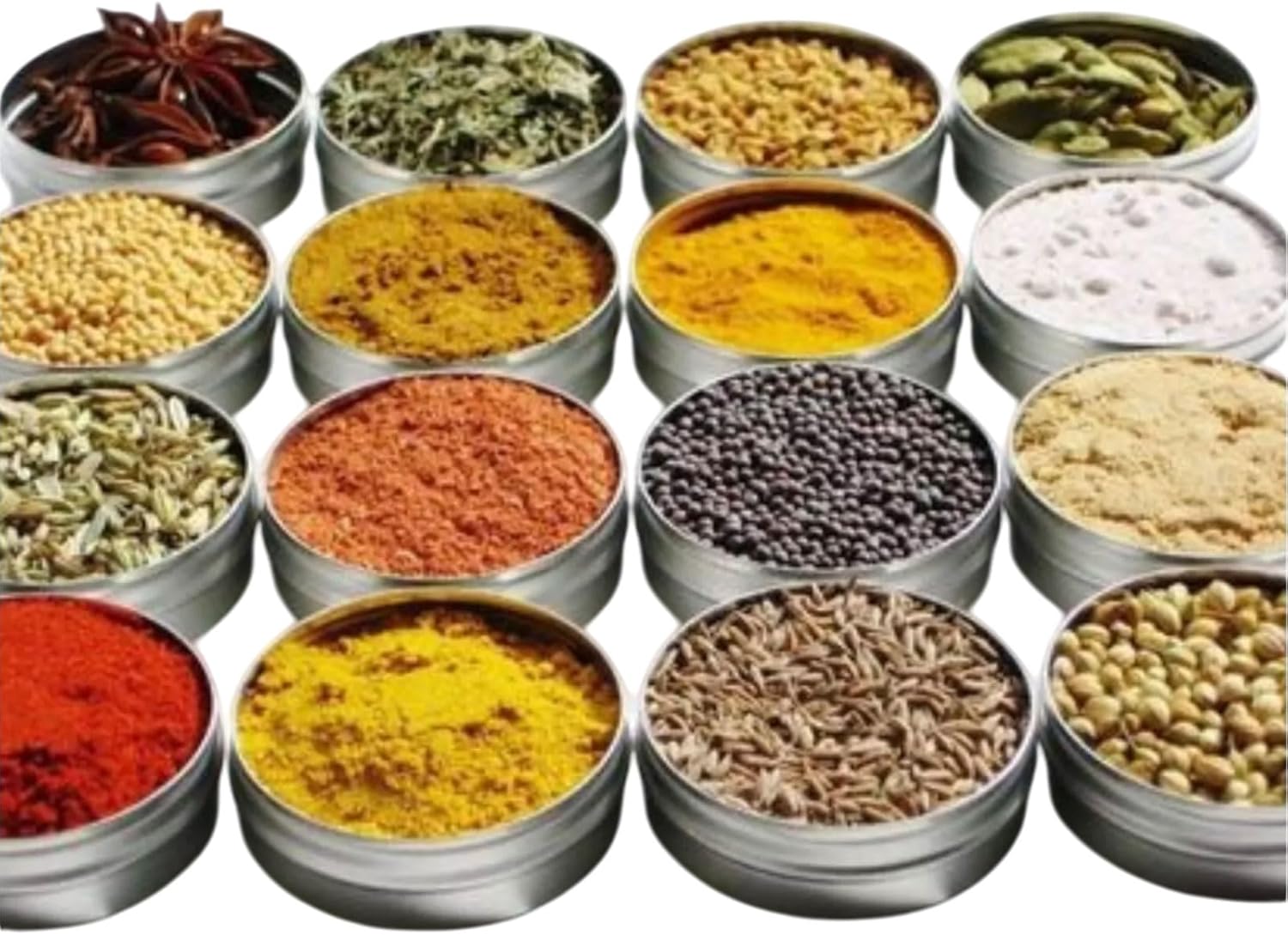 12 Indian Spices Ground Seeds Seasonings Mix Curry Masala Powder