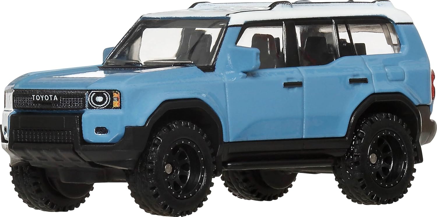 Hot Wheels Premium Toyota Land Cruiser, Car Culture Circuit Legends Vehicles for Kids 3 Years Old & Up, Premium Collection of Car Culture 1:64 Scale Vehicles, JBK52