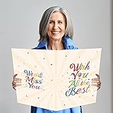 Large Farewell Card Greeting Card with Envelope 22 x 14 Inch,Goodbye Card Good Luck Gift Office Card Going Away for Coworkers, Giant Guest Book Jumbo，Happy Retirement Party Supplies